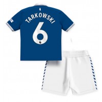 Everton James Tarkowski #6 Replika babykläder Hemmaställ Barn 2023-24 Kortärmad (+ korta byxor)